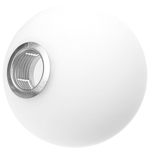 Generico Paralume in Vetro Opaco Bianco Latte 10 CM Diametro G9 Paralume di Ricambio per Lampada a Sospensione e Lampada da Soffitto Leggero Bordi Arrotondati per Uso Domestico