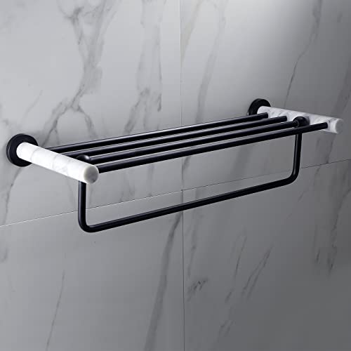 Porte-serviettes en marbre naturel pour une salle de bain chic