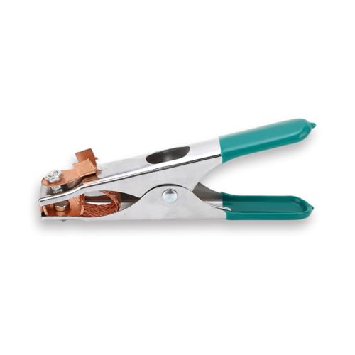 Welding Ground Clamp, 15mm / 0.59in Welding Core Diameter, 300a Copper a Type Earth Clip Firm Clamping Wide Opening Fixing Holding Tool for Tig Welding, Submerged Arc Welding
