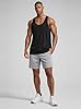 Men's Tank top, deep-Neck Muscle Vest, Y-Strap Design, Sleeveless top for Bodybuilding and Gym Workouts, Suitable for Weightlifting and Fitness Training. Black 2XL #2