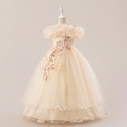 Vestidos de niña para bodas y fiestas faldas tutú elegantes de 7 a 12 años 2