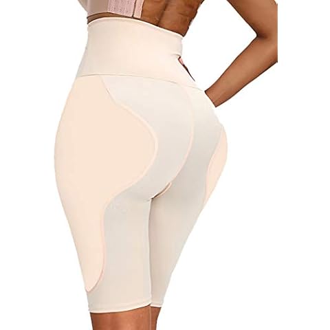 Whlucky Lady Butt Lifter Panties Hip Push Up Pants Buttocks Padded Hip Enhancer Shapewear Seamless Body Shaper,Beige,l Cover