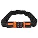 -Digit Combination for Bike Chain Lock with 7.5mm Heavy-Duty Alloy Steel Chain, Zinc Alloy Lock Core, Weather-Resistant Nylon Cover, for Bikes and Motorcycles(0.6m)