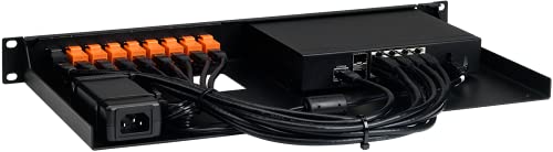 Image of Rackmount.IT RM-SW-T11 Rack Mount Kit for SonicWall TZ270, TZ270W, TZ370, TZ370W, TZ470, TZ470W - 1U with Antenna Punch-Outs and Fiber Opening (RM-SW-T11)