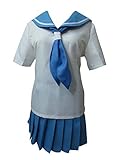 Xiao Wu Kill la Kill Mako Mankanshoku Honnoji School Uniform Dress Cosplay Costume (Female XL)