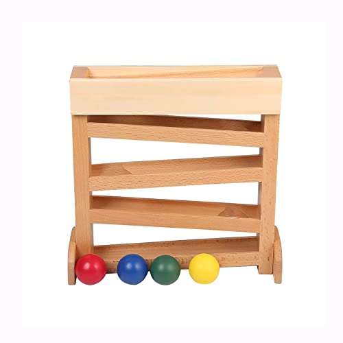 Image of JE JOUE Montessori Tracker Ball Maze Baby Wooden Toys for 1-3 Year Old