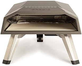 CREATE/PIZZA MAKER PRO 12"/ Horno de gas para pizzas portátil/Acero inoxidable y piedra, patas plegables, sistema Flame-Out, rápida cocción temperatura máxima 500°C, pizzas 30cm