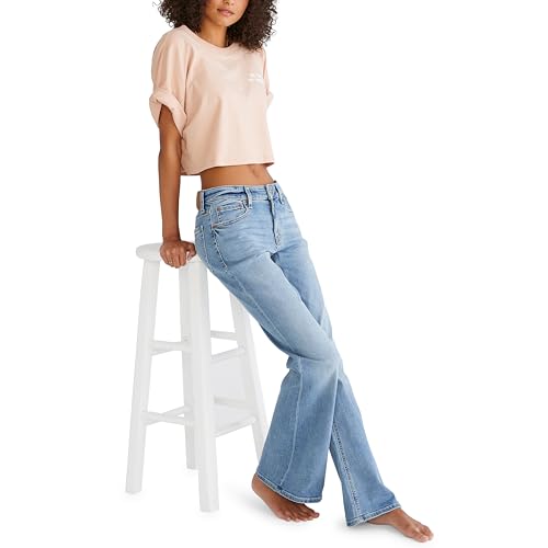 AEROPOSTALE Women's Mid Rise Flare Jeans3