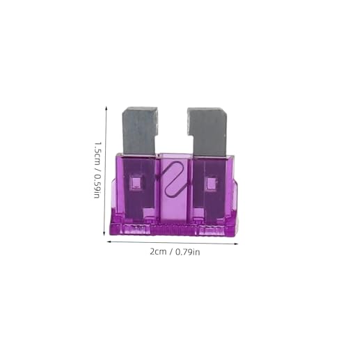 Kit de 50 fusibles automotrices mini coloridos (3 A - 40 A), repuestos para autos, RV y motorhomes miniatura 2