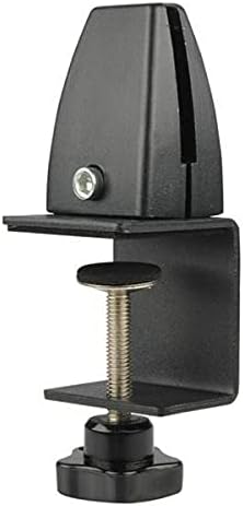 2xDesk Partition Clamp Office Shelf Bracket Desktop Screen Clip Holder Black