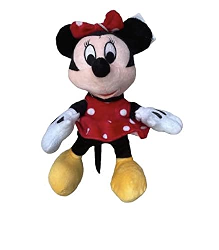 Disney Minnie Mouse Beanies Plush 10 in. For Girls (Red Dress)