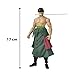 Bandai Anime Heroes One Piece Roronoa Zoro 17 cm Articulated Manga Figurine - Three Sword Style - Officially Licensed - Children's Toy 4+