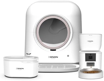 Xenon Smart Akıllı Otomatik Kedi Tuvaleti Programlanabilir Mama K...