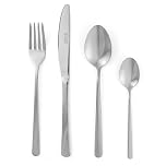 Russell Hobbs RH00023 24 Piece Cutlery Set – Vienna Stainless Steel Flatware Service for 6 People, Knife & Fork Silverware, Dishwasher Safe Knives Forks Spoons, Mirror Polish Finish, Home/Restaurant