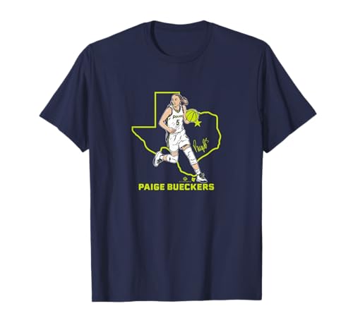 Paige Bueckers State Star Pose: Dallas Basketball T-Shirt