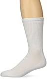 Gildan Men's Stretch Cotton Crew Socks, 12-Pack, White, Shoe Size: 6-12