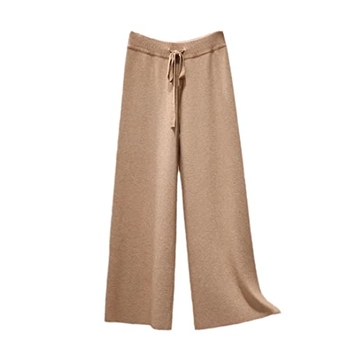 Pantalon en tricot ample pour femme coupe élégante et maille premium hivernale