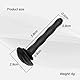Dilator Harnröhre Silikon,Penis Plug Katheter Harnröhre,Sissy Harnröhren Dilatatoren Männer für Peniskäfig Keuschheitskäfig Chastity Cock Cage Zubehör,Mann Masturbation Sex Spielzeug (Schwarz)