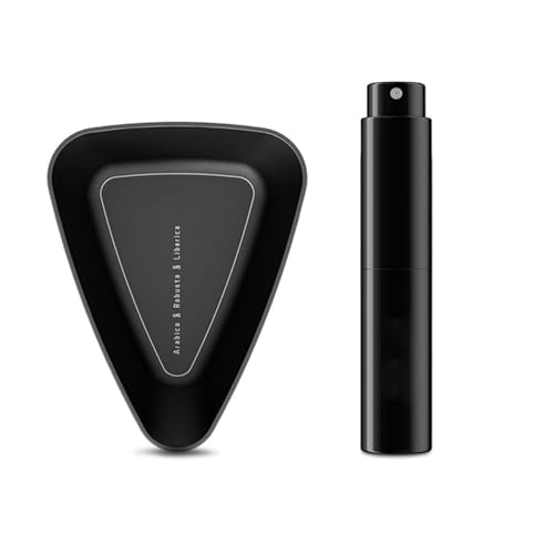 Fpbiagoq 1. Tasse Doseuse Triangulaire pour Grains De Café avec Poignée Et Bouteille Pulvérisation – Outil Cuisine en Alliage D'aluminium Qualité Alimentaire avec Bec Verseur.