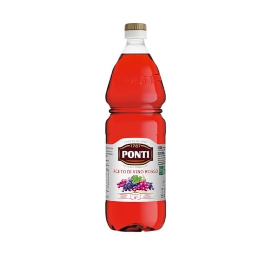 Ponti, Aceto di Vino Classico Rosso, Realizzato con Vini Selezionati, Ideale per Accompagnare Verdure Cotte e Crude, Acidità 6%, Profumo Deciso, 100% Made in Italy, PET da 1L