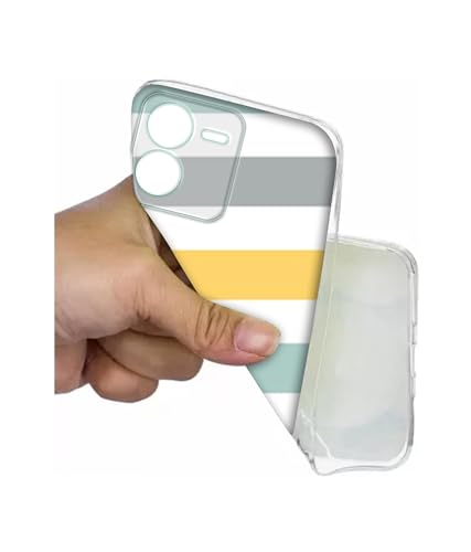 Image of Casotec Line Texture Printed Silicon Soft TPU Back Case Cover for iQOO Z9 5G