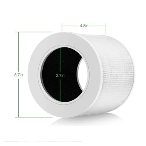 Filtro de repuesto compatible con Levoit Core 600S purificador de aire, recambio 5