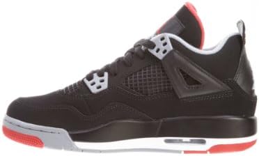 Amazon.com: AIR Jordan 4 Retro GS BRED 408452-089 - Zapatillas de deporte  para jóvenes, color negro y rojo : Ropa, Zapatos y Joyería
