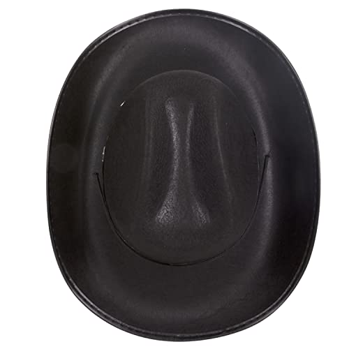Kangaroo - Black Cowboy Hat For Women & Men With Pull-On Closure, Get Stylish With Felt Cowboy Hats For Real Cowboys Or Costume Party - Perfectly Fits As Adult’s Cowboy Hat & Cowgirl Hat #TOP6
