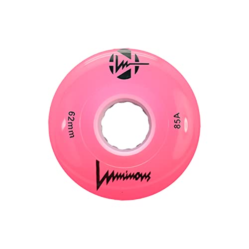 Luminous Quad Wheels Pink 62mm 85A 4pk