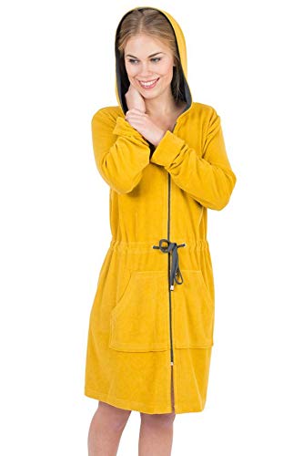 WEWO-Fashion 510-037 Otto Werner Veste de Bain en Tissu éponge Stretch avec Capuche et Fermeture Éclair pour Femme - Multicolore - Large