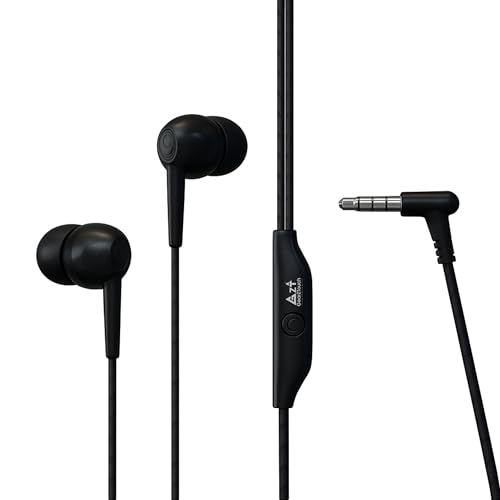Image of Loud Pro Wired Earphone with Powerful HD Mic for Clear Sound, in-Line Volume Controller & Noise Cancellation Compatible with only 3.5mm Jacks in Mobiles- Black