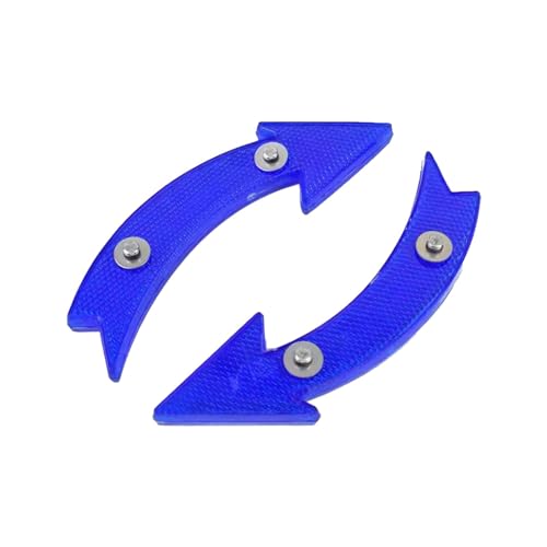 Perfeclan Reflectores de radios de Bicicleta de 2 Piezas, reflectores de Rueda de Bicicleta, reflectores de llanta de Bicicleta Ligeros para Adultos, para, Azul