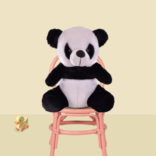 Image of GOLDENHUB Panda Bear, Sweet Expression, and Huggable Size, Ideal Gift for Any Occasion, Perfect Companion for Children 36 CM Sitting (Black & White)