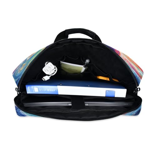 Bolso maletín para laptop con pintura de delfín miniatura 6