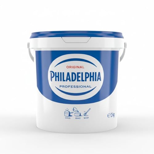 Queso Crema en Cubo de 2kg para Repostería y Hostelería. Philadelphia Professional. Sin Gluten y con Envío Refrigerado - NEXU