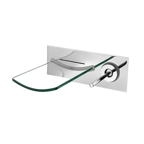 Robinet pour lavabos de salle de bain à cascade lumineuse LED
