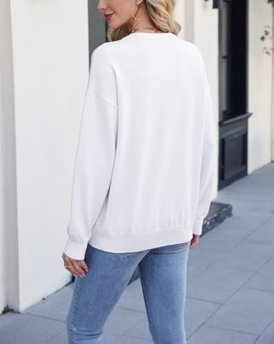 Lacozy American Flag Sweater for Women Long Sleeve Knit USA Graphic Tops Crewneck Loose Fit 4th of July Trendy Outfits4