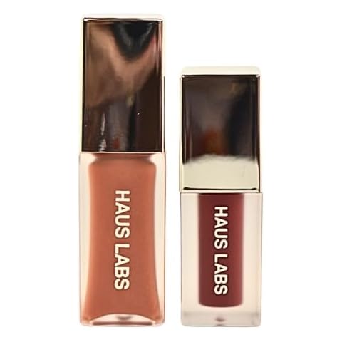 Haus Labs PHD Hybrid Innovation Plumping Lip Glaze Duo - Honey Shimmer Full Size & Persimmon Mini Cover
