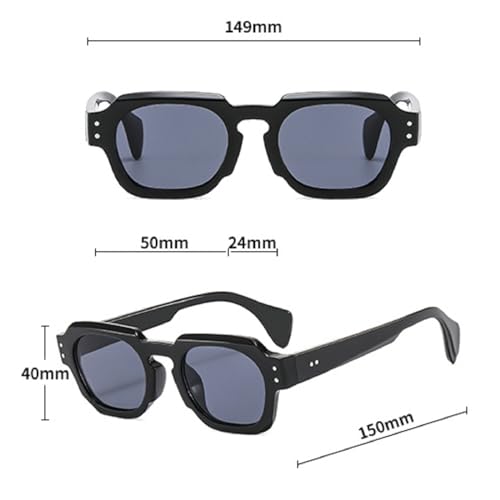 Fashion Square Women Luxury Sunglasses Retro Designer Men Trending Black Grey Sun Glasses Shades UV400 N454