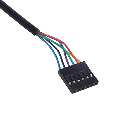 Adaptador cable RJ12 6P6C 6 Pines 23 cm telephony hembra miniatura 4