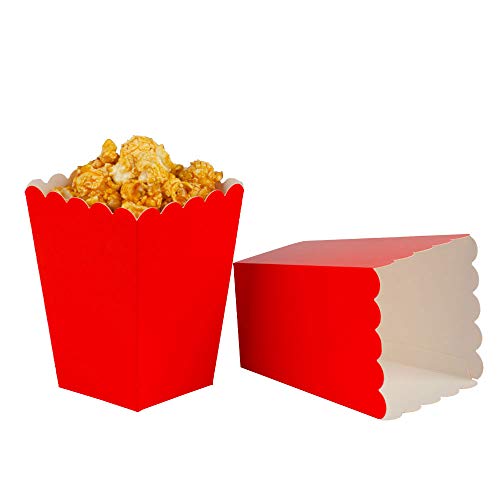 Image of We Moment Red Mini Popcorn Boxes,Pack of 36