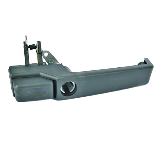 BRITPART ALLMAKES Push Button Type Door Handle Set of Two for Front LH & RH Compatible with Land Rover Defender 90/110 from V.I.N AA270227 to 1A622423 Models 1987-2002 Part # MXC7651 X1 & MXC7652 X1