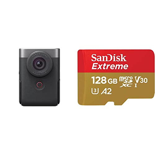 Canon PowerShot V10 シルバー　SD付き Canon PowerShot V10 (Silver) 15.2-megapixel vlogging camera with