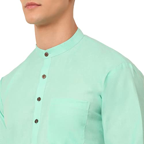 Image of Jompers Men's Cotton Ethnic Solid Kurta.