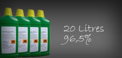 20 litri Etanolo fluido per il bioetanolo Caminetto . Niente fumo o odori. BIO BIOETANOLO BIOCAMINO ciminiera, camino