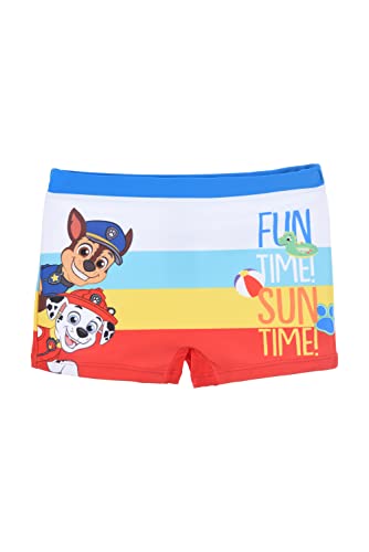 Paw Patrol Bañador Niño, Bañador Natación Infantil, Shorts de Baño Patrullla Canina Chase y Marshall, Secado Rápido, Talla 6 Años, Azul