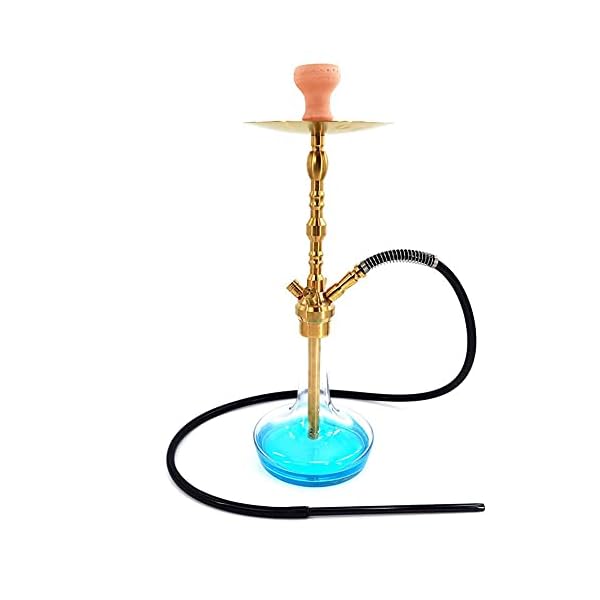 Rteanb Edelstahl Einzelhaare-arabische Hukah-KTV-Bar-Huka, zum besseren Shisha-Hukahn Rauchergenuss, geeignet für… – Bild 5