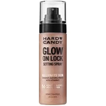 HardCandy Glow On Lock Setting Spray, Alcohol-Free, 16 Hour Hold, Luminous Finish  3.4oz/fl Pack of 1