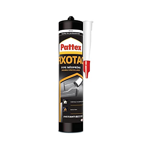Colle mastic de fixation néoprène Fixotac de PATTEX - Conditionnement: 3 cartouches de 390g