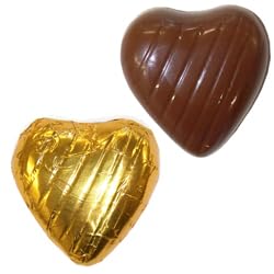 100 Chocolate Hearts, Chocolate heart, Gold foil wrapped chocolate hearts, Individually wrapped chocolates ideal for Weddings, Valentines Day, Mothers Day,Fathers Day, Celebration,